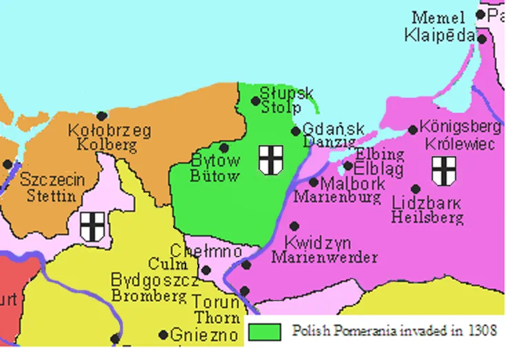 Teutonic takeover of Gdańsk historical image 1