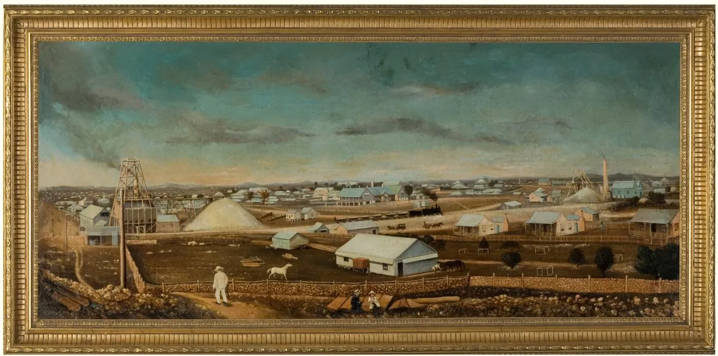 World's first oil well mine historical image 1