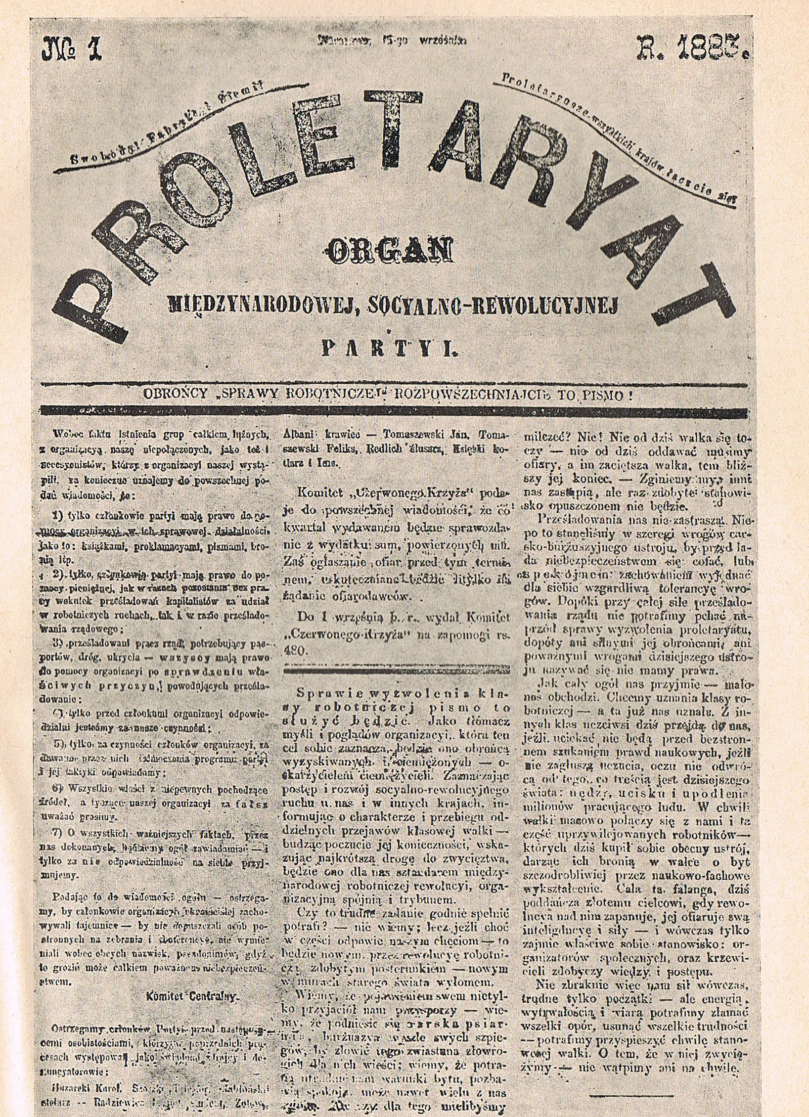 Proletariat party founded historical image 1