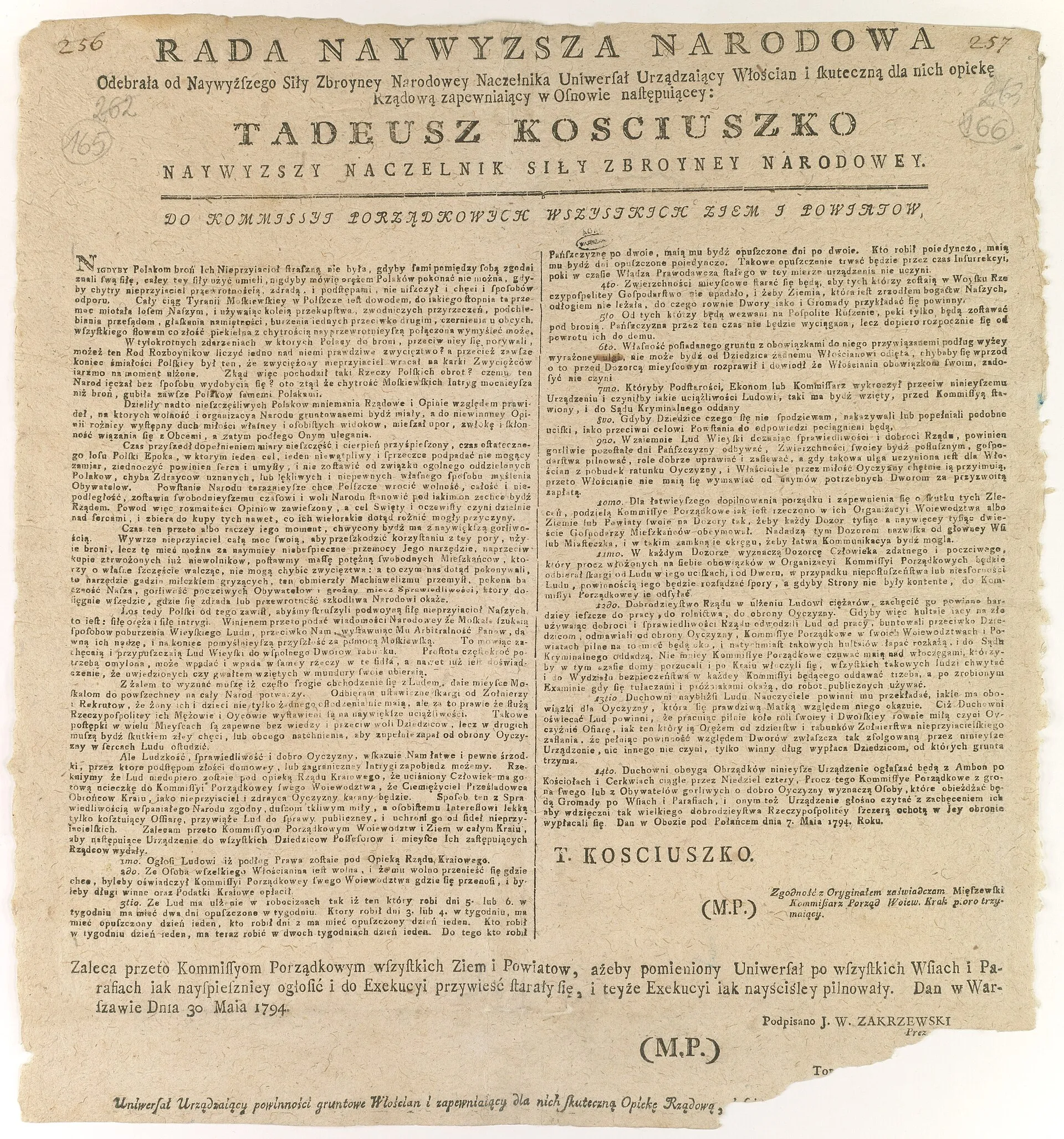 Proclamation of Połaniec historical image 1