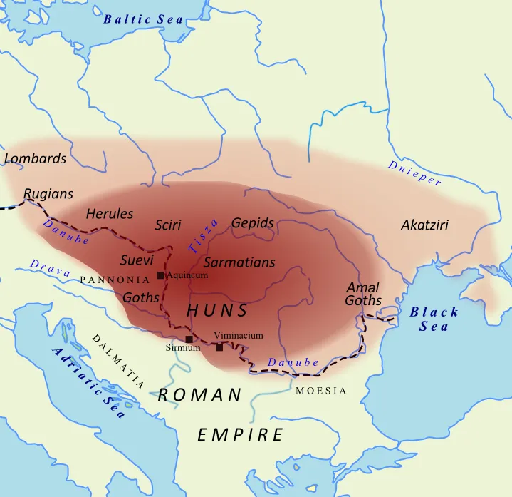 Arrival of the Huns historical image 1