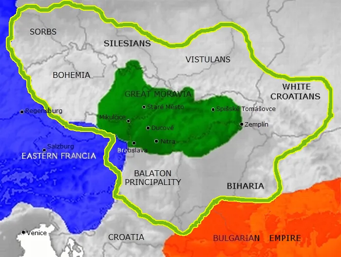 Vistulans submit to Great Moravia historical image 1