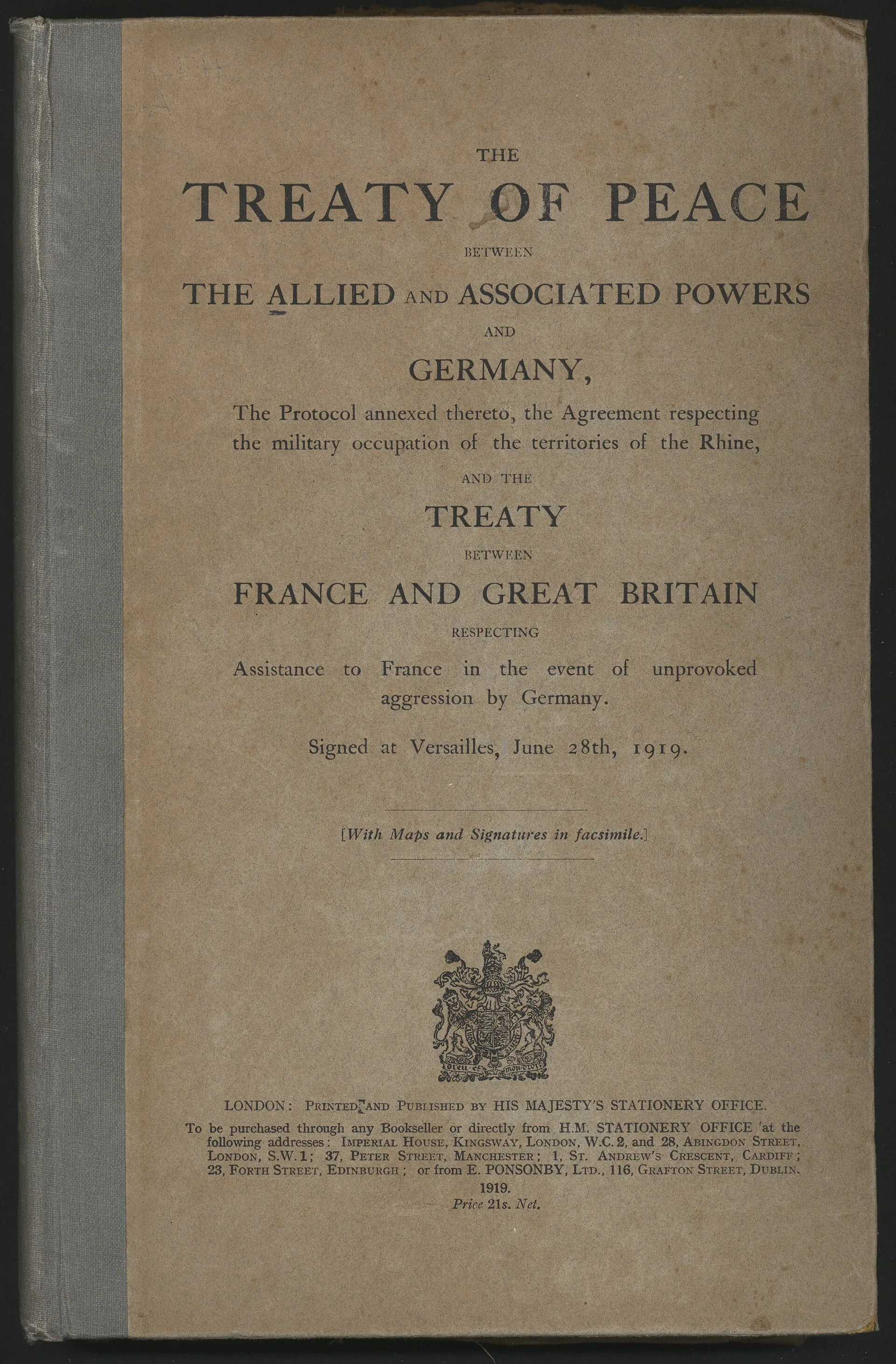 Treaty of Versailles historical image 1